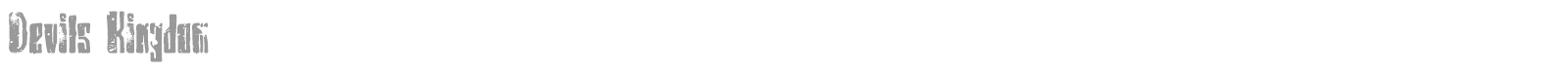 Devils Kingdom font preview
